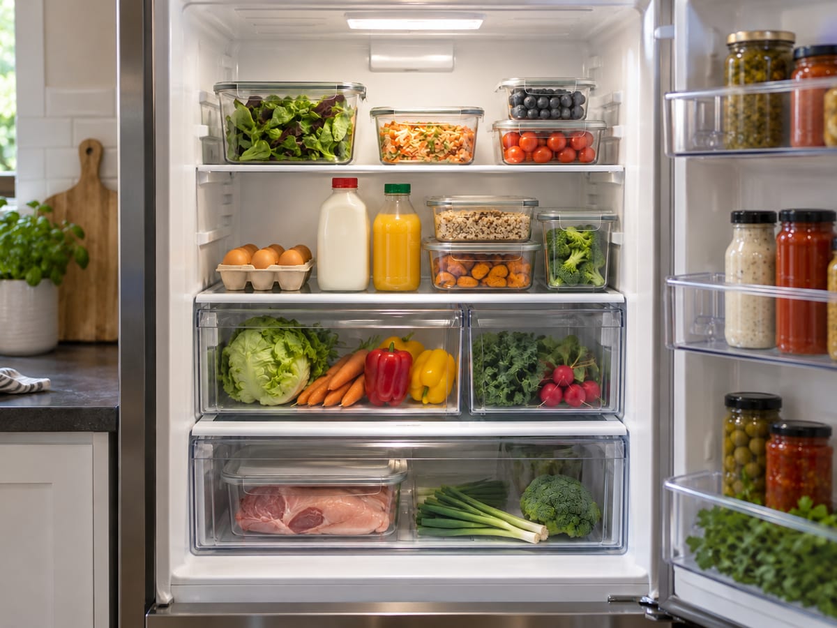 Den Kühlschrank ordnen