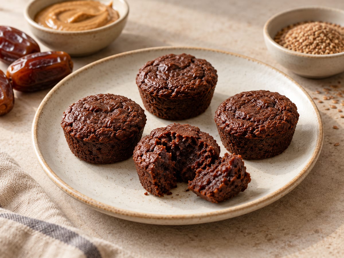 Mini-brownies aux dattes