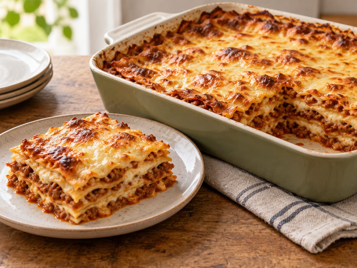 Lasagna with béchamel