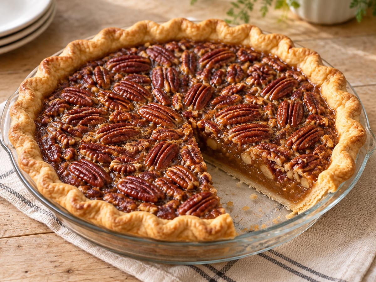 Tarta pekanowa z syropem klonowym